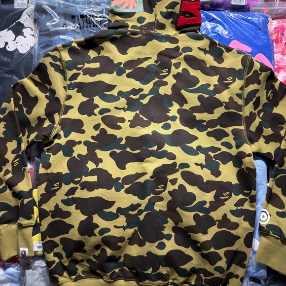 BAPE Color Camo Shark Full Zip Hoodie ‘green’ - Picture 5 of 8